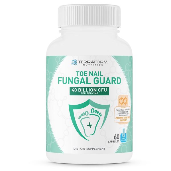 Terraform Nutrition Toenail Fungal Guard - Probiotic Fungus Inhibitor - 60 Caps