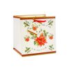 Deck The Halls - Poinsettia Design Gift Bag, Medium