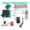 Door Access Control System Kit, 180KG Electric Magnetic Lock, 2 Remote Controls