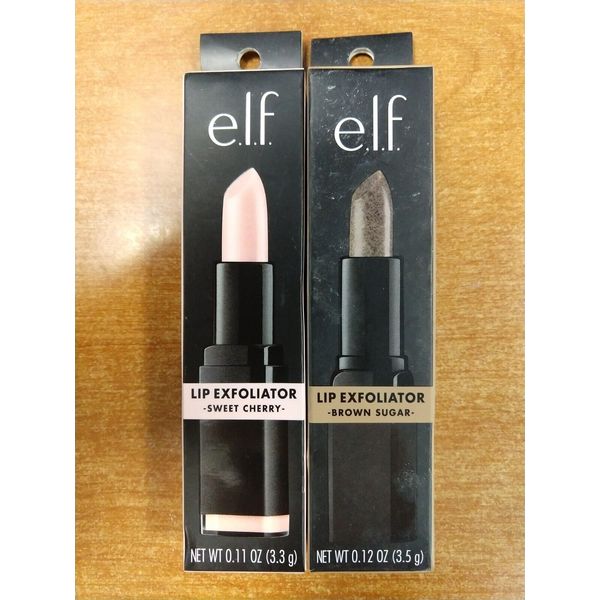 2 Pack: e.l.f. Lip Exfoliator - Brown Sugar  & Sweet Cherry Smoothes (BB239)