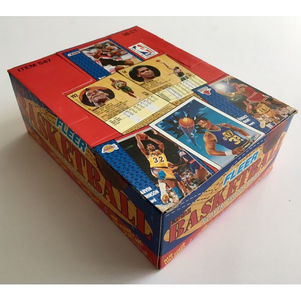 1991 92 Fleer Series 1 Basketball Cards Unopened Wax Box