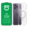 AO Protection Pack and Case Bundle for iPhone 14 Pro Max - Clear