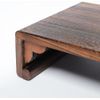 Rectangular Bed Step Stool, Large Surface Step Ladder Low Wood Stool for Kitchen