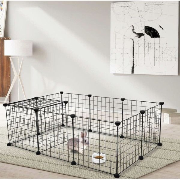 Portable Pet Playpen Puppy Dog Fences Gate Home Indoor Outdoor Fence Exercise