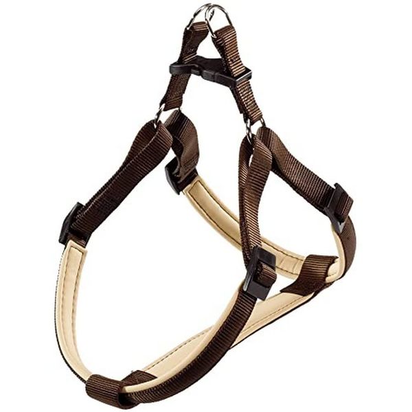 Ferplast Daytona P Dog Harness, M, 51-55 cm/ 53-61 cm, Brown