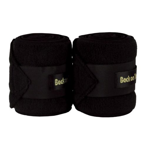 Back On Track Polo Leg Wraps (Fleece) (pair), Color: Black, Size: 9 (20400001)