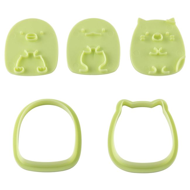 Kai KAI DN0500 Cookie Cutter Set, Sumikkogurashi, Penguin, Cat, Tokage, Made in Japan