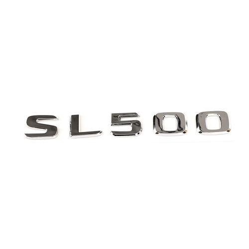 MAD HORNETS Trunk Rear Emblem Badge Chrome Letter Sl 500 For R230 R231 Sl Sl500