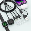 4 in 2 charging cable black