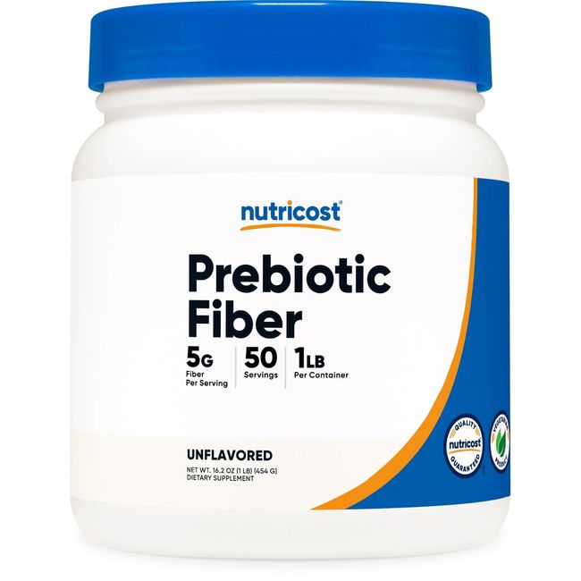 Nutricost Prebiotic Fiber Powder (1 LB) (Unflavored) - Health Supplement