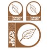Rowan Self Adhesive Recycling Labels: Garden Waste
