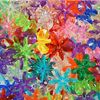 The Beadery 25MM Sunburst Beads, Transparent Multi, 160 Pieces
