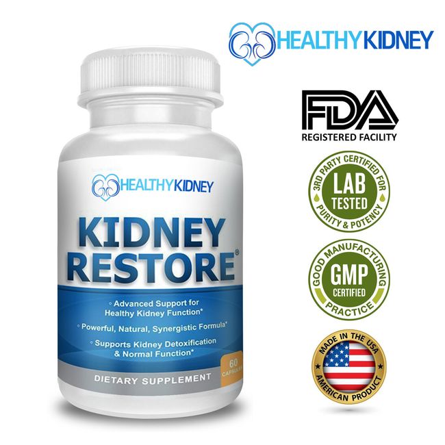 Kidney Cleanse Restore Supplement Function Creatinine Health Renal Detox 2 Pack