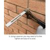 1pc Surefix Adjustable Rise & Fall Gutter Bracket, Adjustable Height in Metal Construction