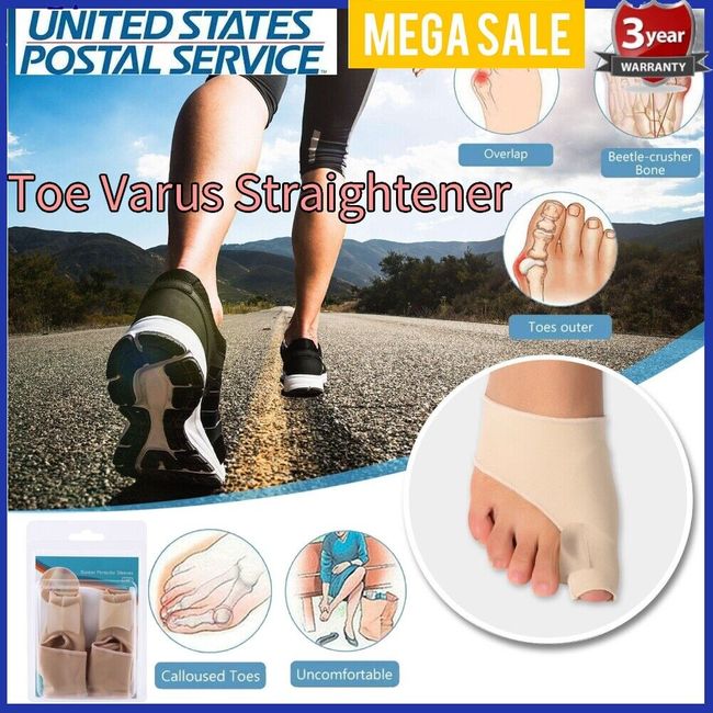 Big Toe Bunion Splint Straightener Corrector Hallux Valgus Relief Foot Pain US