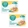 2X Fred & Flo Size 0 NewBorn Nappies 24 Pack