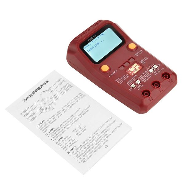 BSIDE Pro Digital Transistor Tester SMD Chip Component Meter for Engineers and Electronic Maintenance, Large LCD Display, Automatic Component Detection