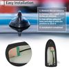 RATCHROLL Tail Fin Designed Antenna Car Signal Antenna ABS Material Silver Tone 1 Pc