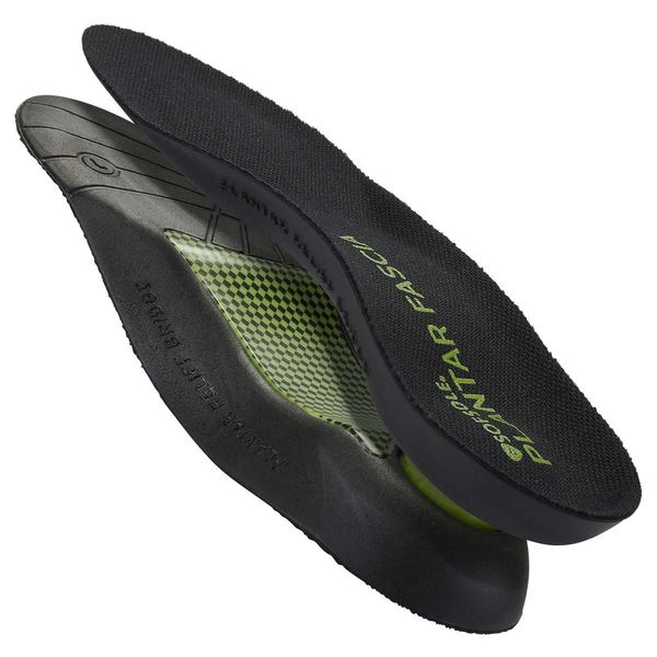 Sof Sole Unisex Sof Sole Plantar Fascia Insole Support Orthotic Insoles Plantar Relief Bridge Heel Gel Black and, Green (Green), L UK