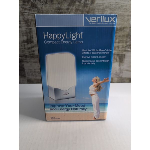 New Verilux Happy Light 2500 IMPROVES MOOD Compact Energy Lamp VT01-JJ1