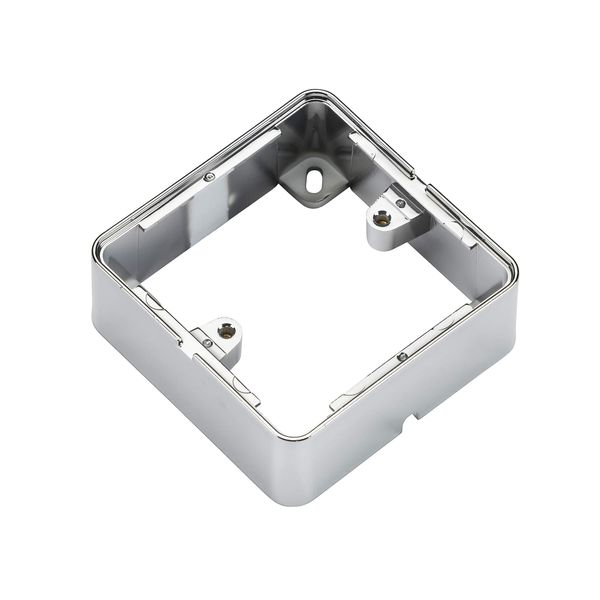 Knightsbridge 1GSBPC 1 Gang Surface Box in Polished Chrome Effect