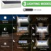 White Solar LED Light Solar Sensor Motion Light 86 LED Outdoor Lamp Waterproof