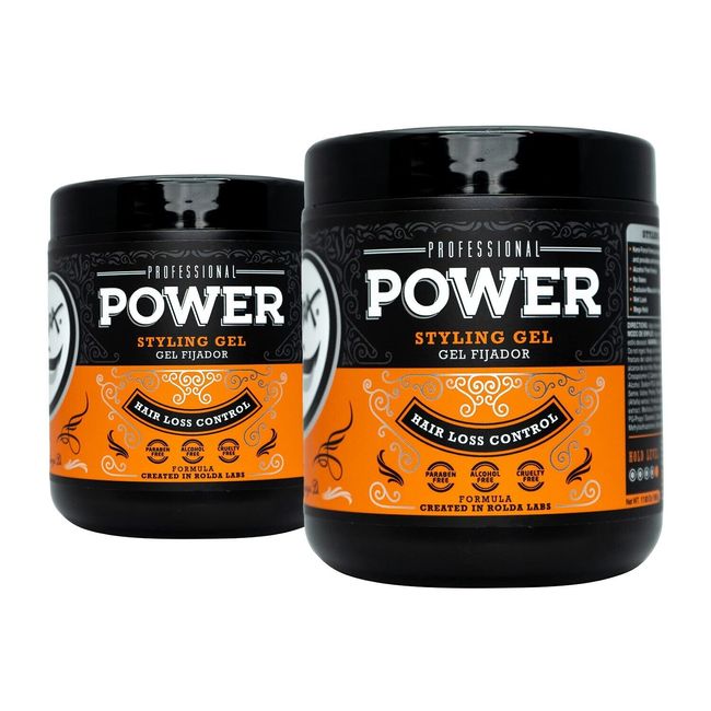 Rolda Power Styling Gel Alcohol Free Kera-Force 2 Pack  Deal ( 17.6oz)