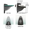 CRL DL661BL Black Heavy-Duty Adjustable Shelf Bracket