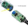 DC 6V 12V-24V 5A PIR Motion Activated Body Sensor Switch with DC Cable for LED Strip Light Camera (Rectangle(Without Light Sensor), White)