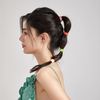 Dofash 30pcs Hyper Elastic Hair Ties Ponytail Holders Black 4mm x 5.5''(Blonde)