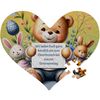 Puzzle zu Ostern mit Text oder Name als Einladung Gutschein Grußkarte