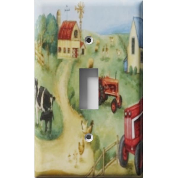 SnazzySwitch The Farm Decorative Light Switch Cover - Single Toggle Wall Plate