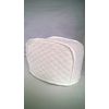 4 Slice Toaster Cover (13"x9.5"x8") / Quilted Double Faced Cotton, White