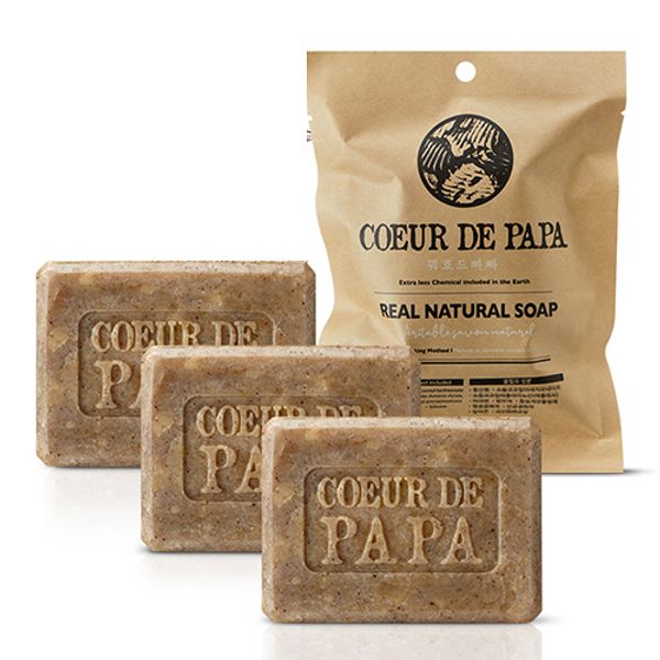 Eoseongcho Soap (Quahde Papa) REAL Handmade Soap 3ea Cleansing Soap