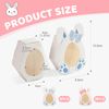 FloralGrace 10 pieces Easter egg packaging, Easter gift boxes, Easter packaging, Easter treat boxes, gift boxes in Easter bunny design boxes with ears (red+blue)