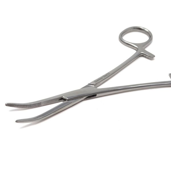 Surgical Kelly Locking Clamp Forceps 5.5" Curved Jaws Hemostatic Artery Toothed