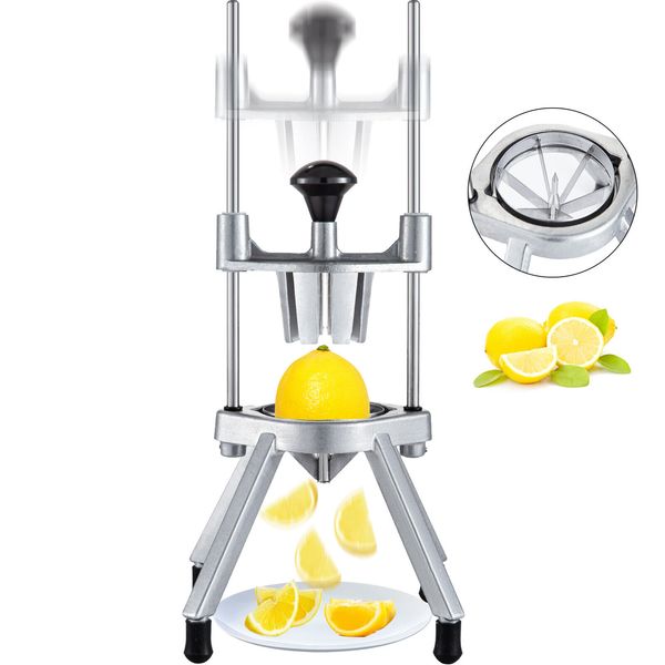 VEVOR  6-Section Wedge Fruit Dicer Food Citrus Cutter Lemon Fruit Cutter  SUS