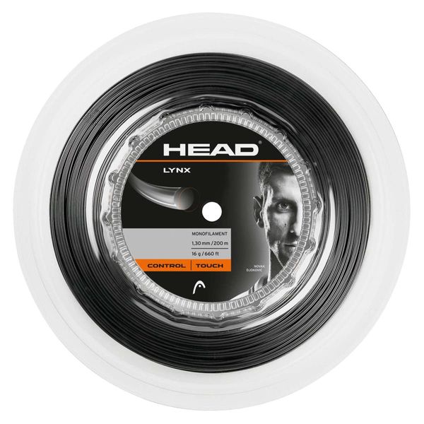 HEAD Lynx Tennis Racket String 660' Reel - 17 Gauge Monofilament Racquet String, Anthracite