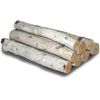 Wilson 15.5"-17.5" Decorative White Birch Logs, Natural Bark Wood Home Décor - 1.5"-3" Dia. (Set of 8)