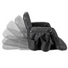 Memory Foam Cushioning and Foldable Design Portable Heated Stadium Seat, Black