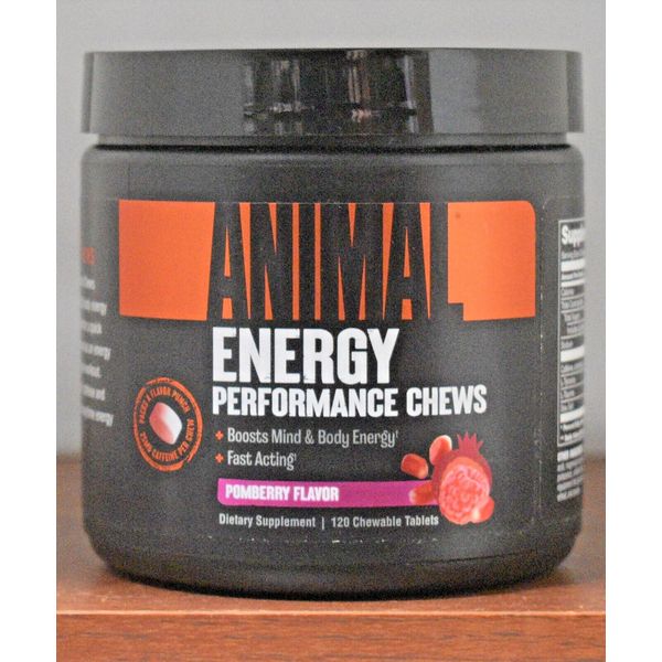 Animal Energy Performance Chews Pomberry Flavor 120 Chewable Universal Nutrition