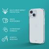 Tech21 EvoLite case for iPhone 15 / 16e - Thin Impact Protection Case - Clear