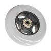 Wheelchair Wheel 4in Rubber Low Noise Walker Caster Replacement Part Solid Wheel Replacement for Rollator Gray