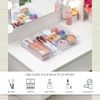 Clear Plastic Vanity and Desk Drawer Organizers | 6 Piece Set
