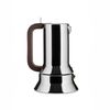 Alessi Espresso Coffee Maker Stovetop Moka Pot, 3 Cup, Silver