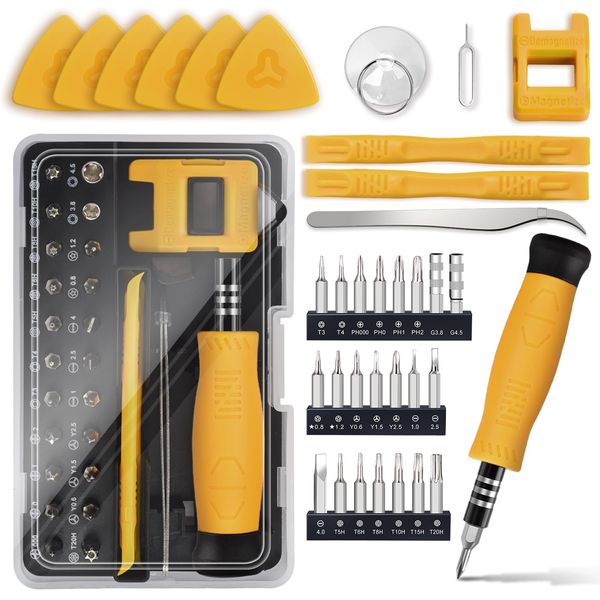 Mini Kit Precision Screwdriver Set: Bluvizo 35IN1 Small Repair Tool Kit for Phone PS4 Switch Xbox MacBook PC Computer Laptop Electronics Beginner