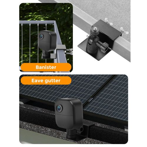 Blink Camera Gutter Mount Compatible with Blink Outdoor 4 (4th Gen)/(3rd Gen) & Blink XT / XT2 Camera, Blink Gutter Mount 360° Adjustable Weatherproof Alloy Mount Bracket for Blink Camera, 2 Pack