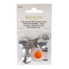 Bohin Buttons Cover, Silver, 18mm
