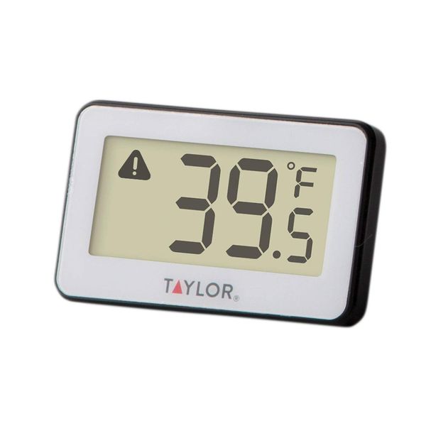 Taylor Large Display Digital Kitchen Refrigerator/Freezer Kitchen Thermometer with Clip