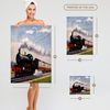 3D Rose Steam Train Towel, 15 x 22